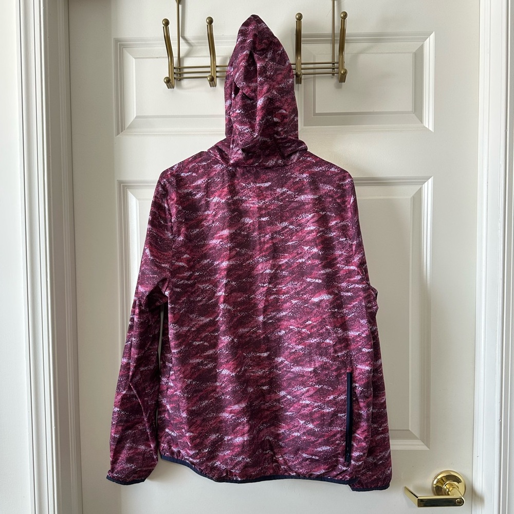 Asics Lightweight Packable Zip Jacket Purple Pink Womens Size XL - Picture 2 of 10